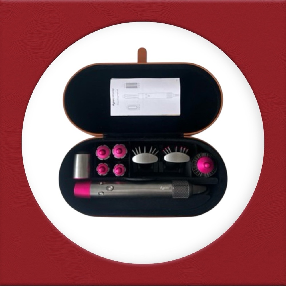 First Generation DYSON AIR WRAP Complete - Silver/Fuchsia